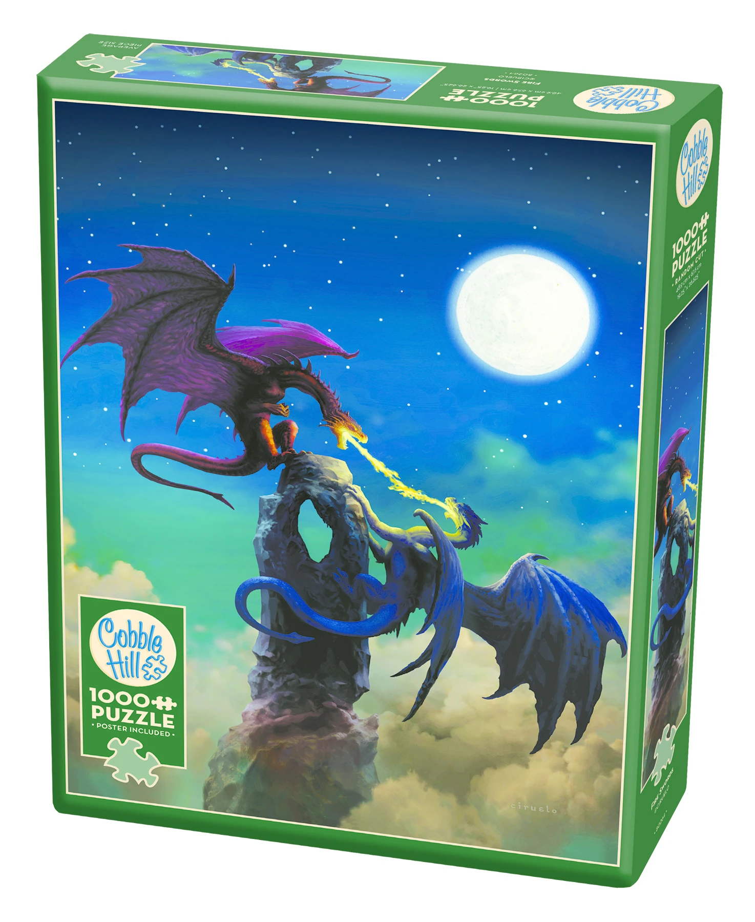 Cobble Hill Puzzel - Fire Swords 1000 Stukjes 4 Cobble Hill Puzzel - Fire Swords 1000 Stukjes - Afbeelding 2