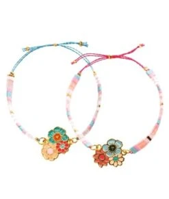 Djeco Armbandjes You & Me - Tila And Flowers - DJ00020 -Speelgoed Voor Kinderen Winkel djeco djeco armbandjes you me tila and flowers dj0 2