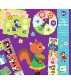 Djeco Bingo, Memo, Domino - Kleine Vriendjes - DJ08143
