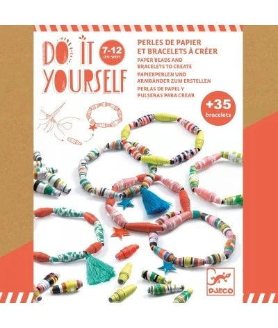 Djeco DIY Knutselset - Papieren Armbandjes Maken - DJ07971 3 Djeco DIY Knutselset - Papieren Armbandjes Maken - DJ07971
