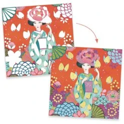 Djeco Glitterschilderijen - Dagdromen DJ09517 -Speelgoed Voor Kinderen Winkel djeco djeco glitterschilderijen dagdromen dj09517 2