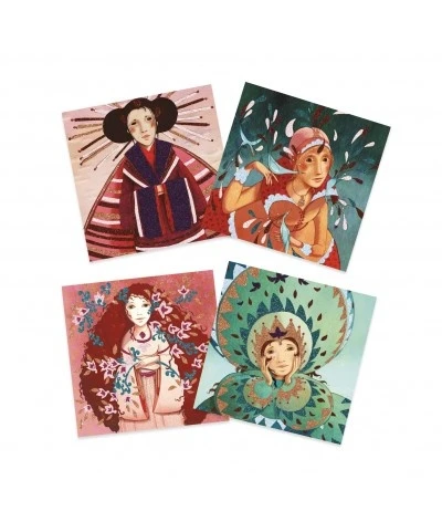 Djeco Glitterschilderijen - Goud En Zijde - DJ09505 4 Djeco Glitterschilderijen - Goud En Zijde - DJ09505 - Afbeelding 2