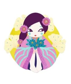 Djeco Glitterschilderijen - Onnanoko - DJ09523 -Speelgoed Voor Kinderen Winkel djeco djeco glitterschilderijen onnanoko dj09523 2