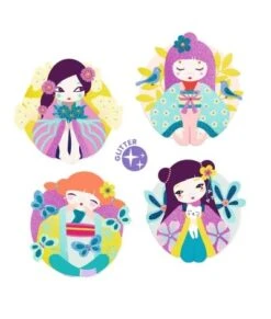 Djeco Glitterschilderijen - Onnanoko - DJ09523 -Speelgoed Voor Kinderen Winkel djeco djeco glitterschilderijen onnanoko dj09523 3