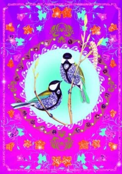 Djeco Glitterschilderijen Vogels -Speelgoed Voor Kinderen Winkel djeco djeco glitterschilderijen vogels 1