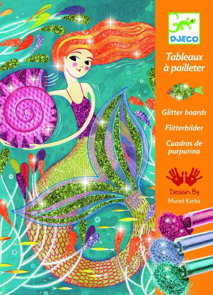 Djeco Glitterschilderijen Zeemeerminnen 3 Djeco Glitterschilderijen Zeemeerminnen