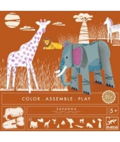 Djeco Kleur, Bouw & Speel - Savanne - DJ08003