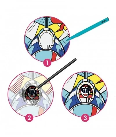 Djeco Kleuren En Krassen - Superheroes - Inspired By Roy Lichtenstein - DJ09376 4 Djeco Kleuren En Krassen - Superheroes - Inspired By Roy Lichtenstein - DJ09376 - Afbeelding 2