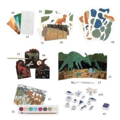 Djeco Knutseldoos - Dino's - DJ09331 -Speelgoed Voor Kinderen Winkel djeco djeco knutseldoos dinos dj09331 2