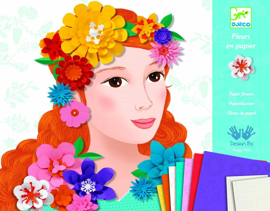 Djeco Knutselpakket 'Meisje Met Bloemen' 3 Djeco Knutselpakket 'Meisje Met Bloemen'