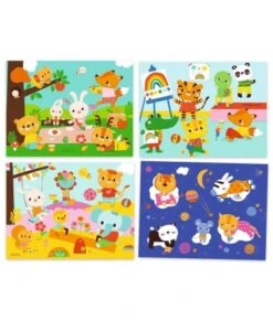 Djeco Knutselset Collages Maken - De Dag - DJ09873 -Speelgoed Voor Kinderen Winkel djeco djeco knutselset collages maken de dag dj098 4