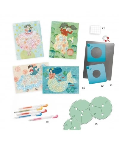 Djeco Knutselset - Design Jurken - DJ08737 4 Djeco Knutselset - Design Jurken - DJ08737 - Afbeelding 2