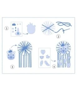 Djeco Knutselset - Dromenvanger Kleine Leeuw - DJ07965 -Speelgoed Voor Kinderen Winkel djeco djeco knutselset dromenvanger kleine leeuw d 3