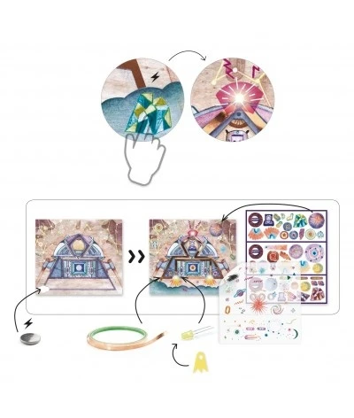 Djeco Knutselset Elektro - Odyssey - DJ09310 4 Djeco Knutselset Elektro - Odyssey - DJ09310 - Afbeelding 2