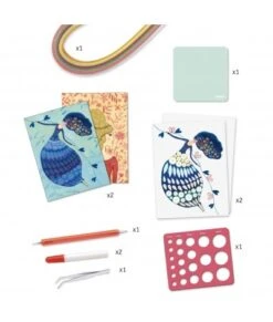 Djeco Knutselset - Wervelend Haar - DJ08622 10 Djeco Knutselset - Wervelend Haar - DJ08622 -Speelgoed Voor Kinderen Winkel djeco djeco knutselset wervelend haar dj08622 3