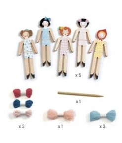 Djeco Knutselset - Zorgenpoppetjes DJ07953 9 Djeco Knutselset - Zorgenpoppetjes DJ07953 -Speelgoed Voor Kinderen Winkel djeco djeco knutselset zorgenpoppetjes dj07953 3