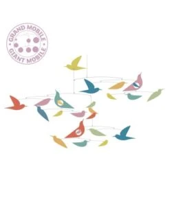 Djeco Mobiel- Gekleurde Vogels- Katsumi DD04375