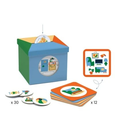 Djeco Observatie En Sorteerspel - Kioukoi Huis - DJ08146 4 Djeco Observatie En Sorteerspel - Kioukoi Huis - DJ08146 - Afbeelding 2