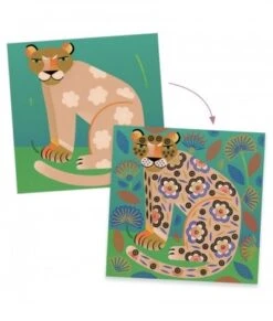 Djeco Patronen Stempelen - Dieren - DJ08966 -Speelgoed Voor Kinderen Winkel djeco djeco patronen stempelen dieren dj08966 1