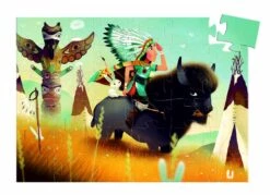 Djeco Puzzel Tatanka (DJ07224) 36st -Speelgoed Voor Kinderen Winkel djeco djeco puzzel tatanka dj07224 36st 1