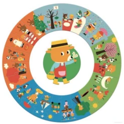 Djeco Puzzel XL Het Jaar 24 Stukjes DJ07016 -Speelgoed Voor Kinderen Winkel djeco djeco puzzel xl het jaar 24 stukjes dj07016 1