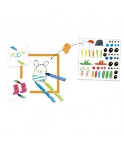 Djeco Samen Tekenen - Grappige Dieren DJ09291 -Speelgoed Voor Kinderen Winkel djeco djeco samen tekenen grappige dieren dj09291 2