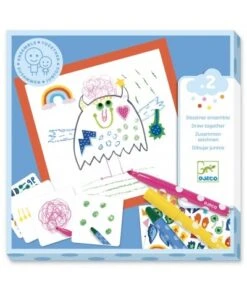 Djeco Samen Tekenen - Monsters DJ09290 8 Djeco Samen Tekenen - Monsters DJ09290 -Speelgoed Voor Kinderen Winkel djeco djeco samen tekenen monsters dj09290 3