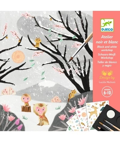 Djeco Schilderen En Collage - De Laatste Sneeuw - DJ09349 3 Djeco Schilderen En Collage - De Laatste Sneeuw - DJ09349
