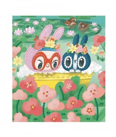 Djeco Schilderijtjes Met Diamantjes - Vriendschap - DJ09434 6 Djeco Schilderijtjes Met Diamantjes - Vriendschap - DJ09434 - Afbeelding 4