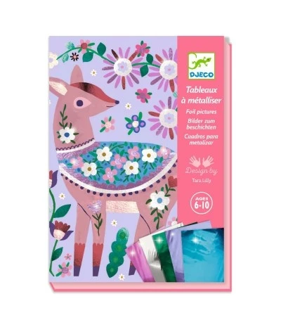 Djeco Schilderijtjes Metalliseren - Bosdieren - DJ09519 3 Djeco Schilderijtjes Metalliseren - Bosdieren - DJ09519