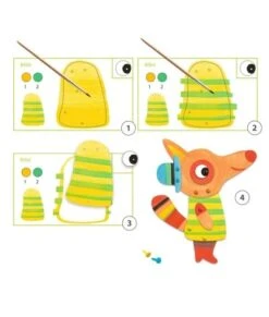 Djeco Schilderset - Familie Vos - DJ09897 -Speelgoed Voor Kinderen Winkel djeco djeco schilderset familie vos dj09897 3