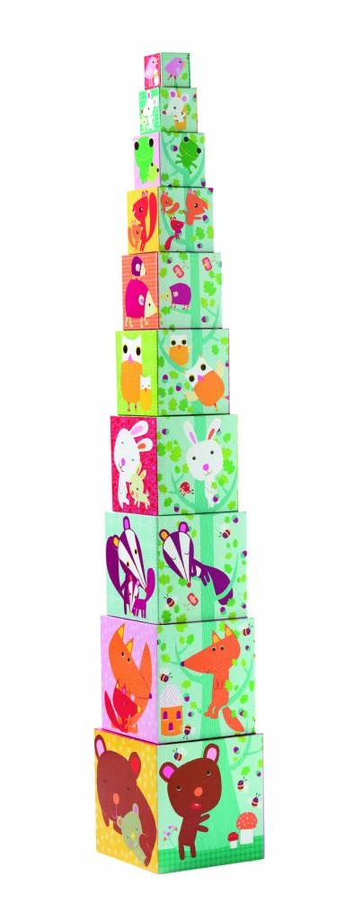 Djeco Stapelblokken 'Dieren In Het Bos'