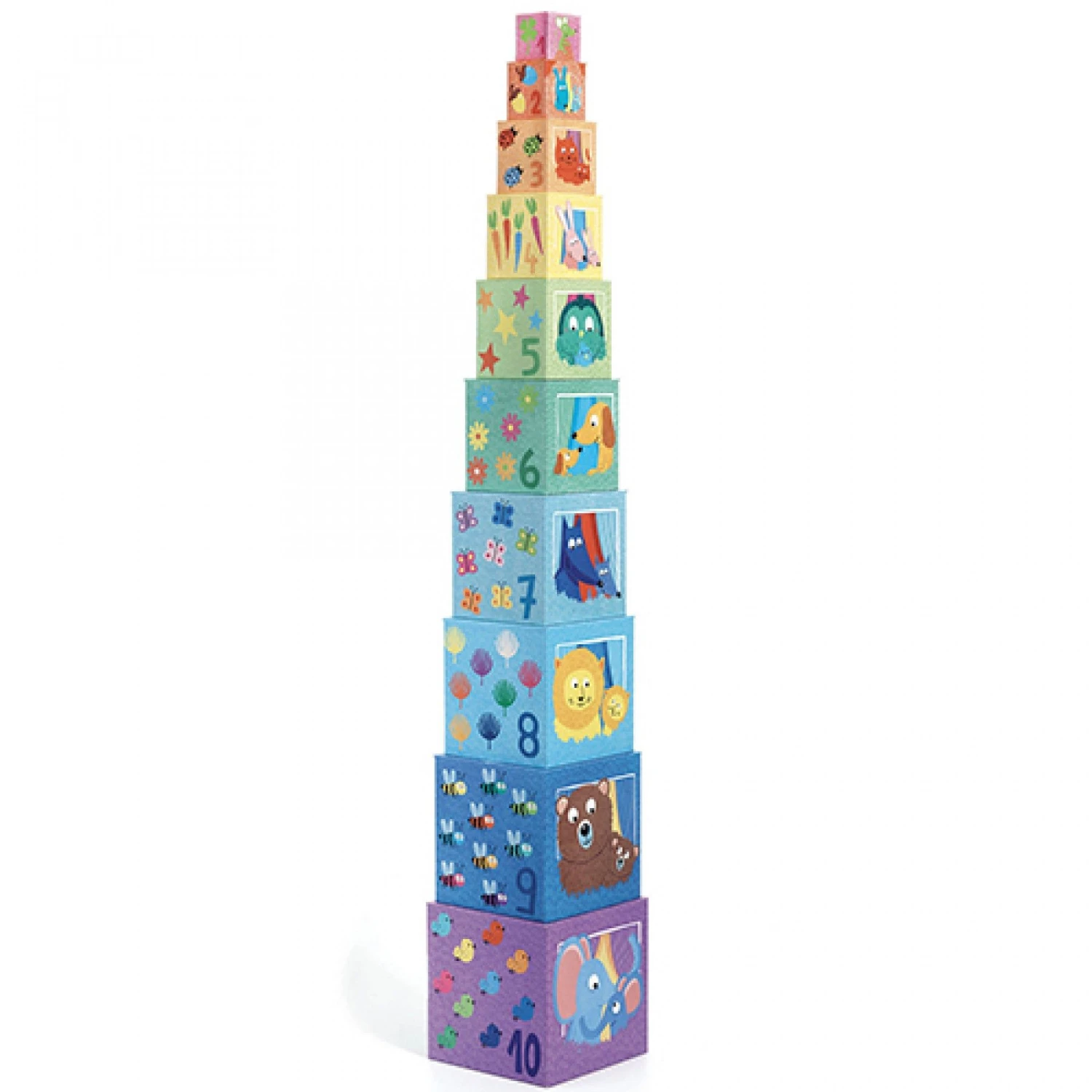 Djeco Stapelblokken - Regenboog DJ08510 3 Djeco Stapelblokken - Regenboog DJ08510