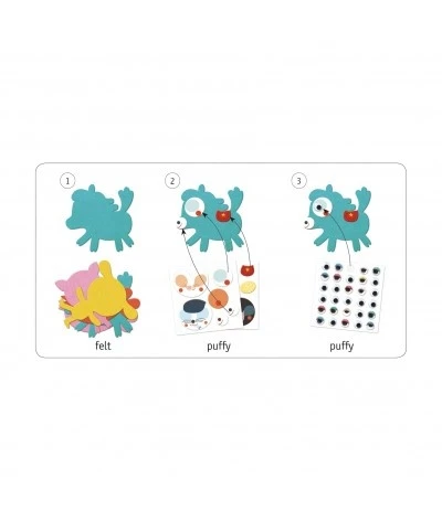 Djeco Stickerset - Dieren - DJ09050 4 Djeco Stickerset - Dieren - DJ09050 - Afbeelding 2