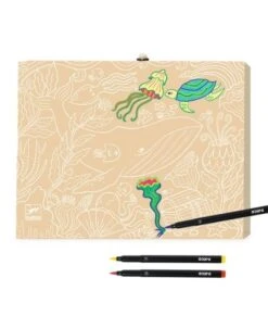 Djeco Tekendoos - Viltstiften - 24 Kleuren - DJ08795 -Speelgoed Voor Kinderen Winkel djeco djeco tekendoos viltstiften 24 kleuren dj087 2