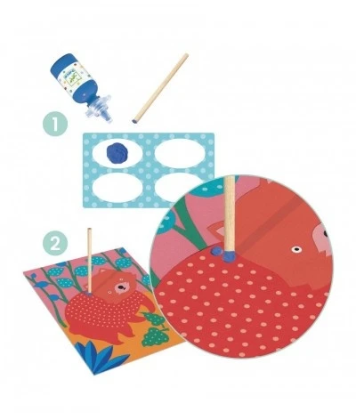 Djeco Verf Stippen - Dieren - DJ09689 5 Djeco Verf Stippen - Dieren - DJ09689 - Afbeelding 3