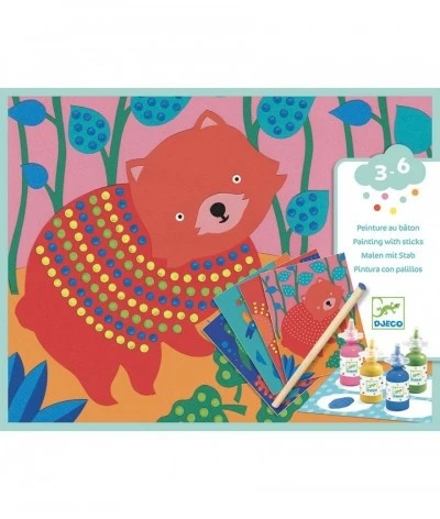 Djeco Verf Stippen - Dieren - DJ09689 3 Djeco Verf Stippen - Dieren - DJ09689