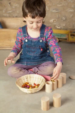 Grapat Houten Bakjes Met Deksel Naturel 16-136 -Speelgoed Voor Kinderen Winkel grapat grapat houten bakjes met deksel naturel 16 2