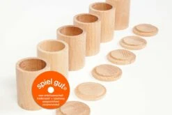 Grapat Houten Bakjes Met Deksel Naturel 16-136