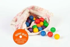 Grapat Houten Knikkers In Zak 36 Stuks 15-108