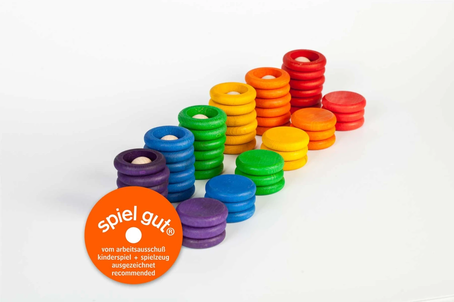 Grapat Nins® Ringen En Muntjes Gekleurd 60-delig 15-102 3 Grapat Nins® Ringen En Muntjes Gekleurd 60-delig 15-102