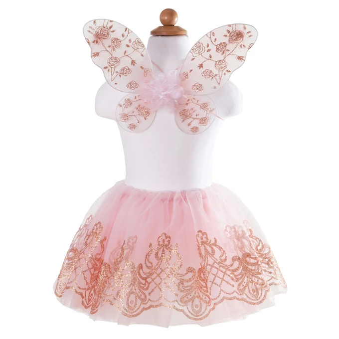 Great Pretenders Roze/gouden Tutu Rok Met Vleugels (4-7 Jaar) 4 Great Pretenders Roze/gouden Tutu Rok Met Vleugels (4-7 Jaar) - Afbeelding 2
