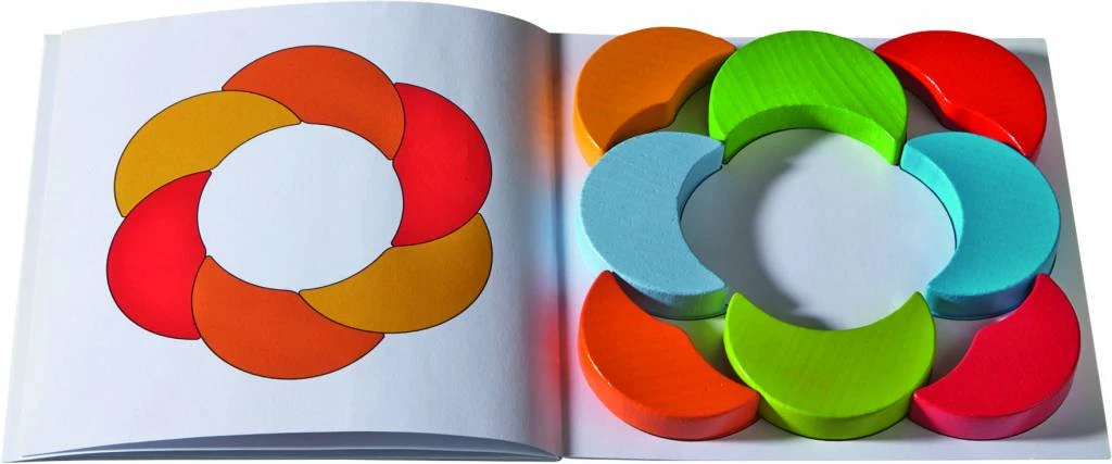 Haba Houten Legspel Kleurenmanen 4 Haba Houten Legspel Kleurenmanen - Afbeelding 2