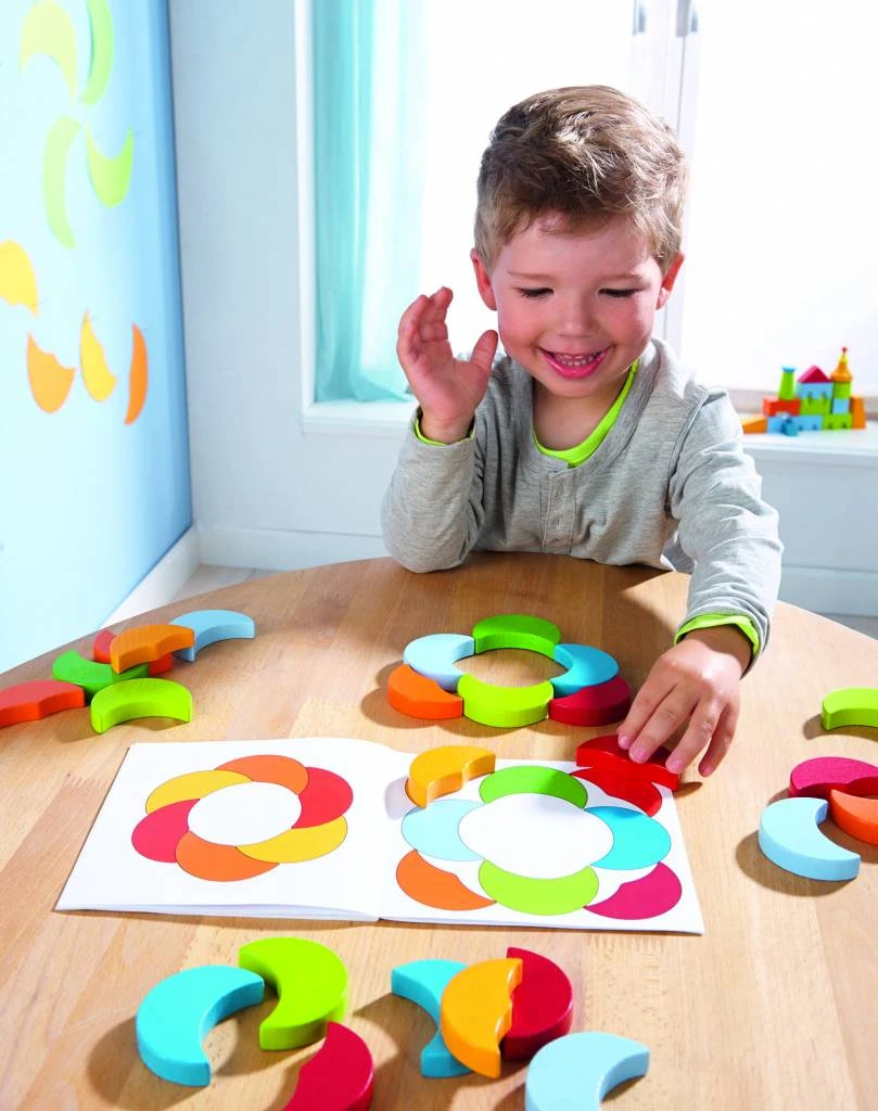 Haba Houten Legspel Kleurenmanen 3 Haba Houten Legspel Kleurenmanen