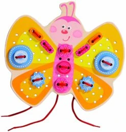 Haba Houten Rijgspel Vlinder -Speelgoed Voor Kinderen Winkel haba haba houten rijgspel vlinder 4