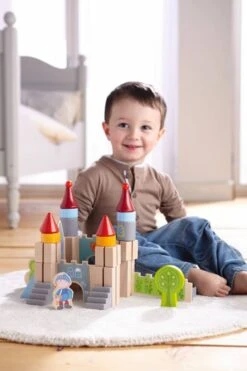 Haba Houten Speelblokken Klein Ridderkasteel -Speelgoed Voor Kinderen Winkel haba haba houten speelblokken klein ridderkasteel 3