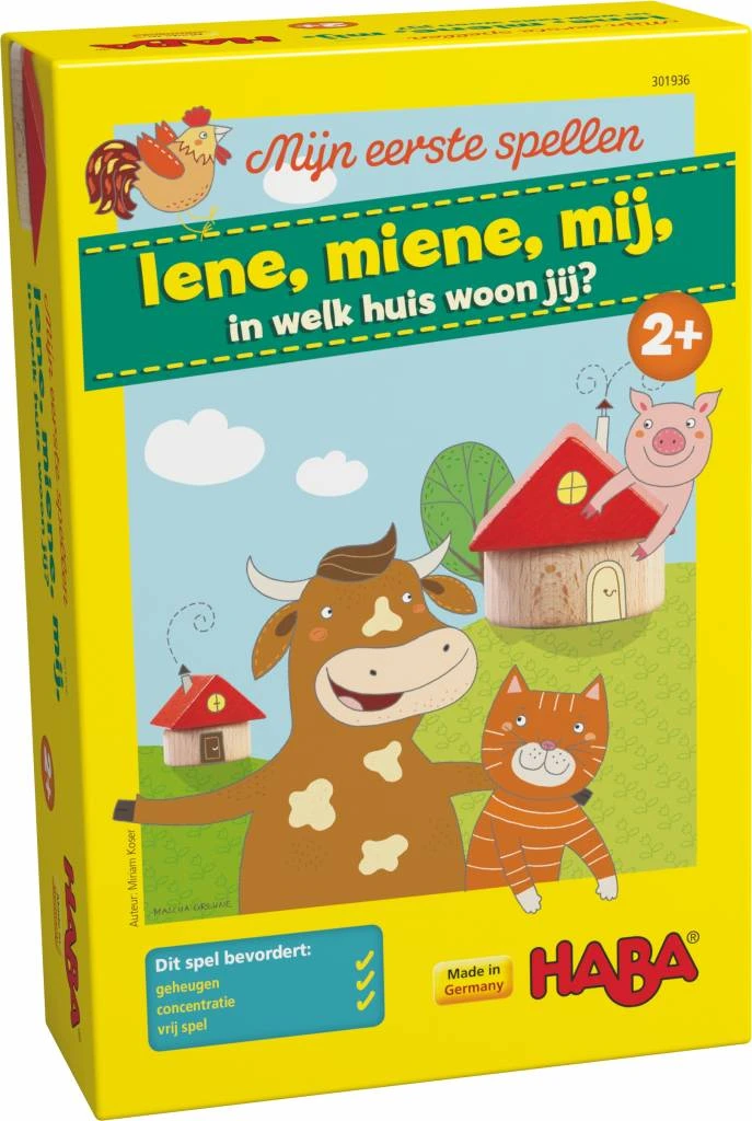 Haba Mijn Eerste Spellen - Iene, Miene, Mij, In Welk Huis Woon Jij? 3 Haba Mijn Eerste Spellen - Iene, Miene, Mij, In Welk Huis Woon Jij?