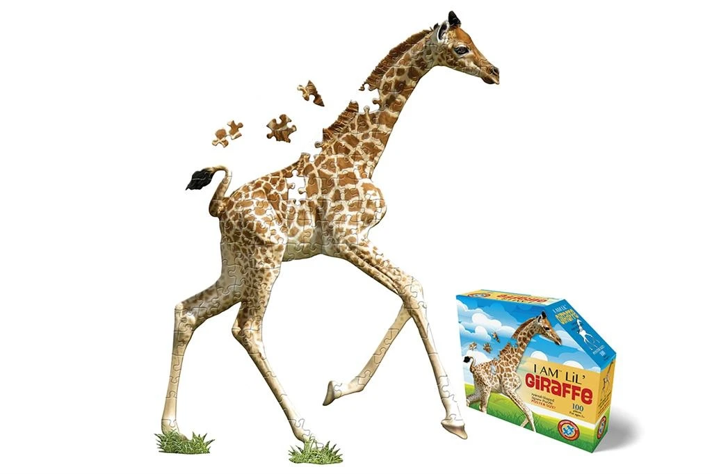 Puzzel I AM Lil' - Giraffe 100 Stukjes 4 Puzzel I AM Lil' - Giraffe 100 Stukjes - Afbeelding 2