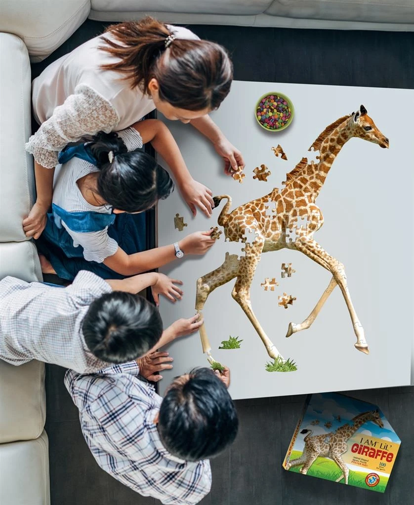 Puzzel I AM Lil' - Giraffe 100 Stukjes 5 Puzzel I AM Lil' - Giraffe 100 Stukjes - Afbeelding 3