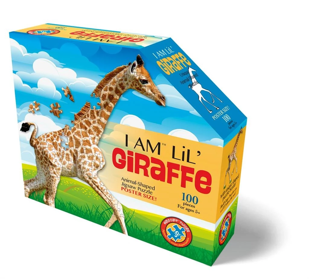 Puzzel I AM Lil' - Giraffe 100 Stukjes 6 Puzzel I AM Lil' - Giraffe 100 Stukjes - Afbeelding 4